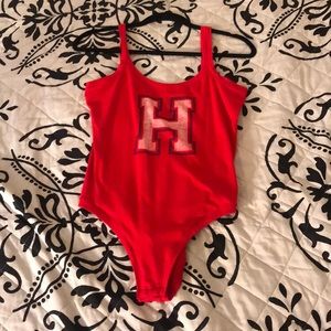 Red bodysuit